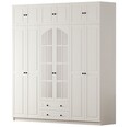 Dulap pentru haine, Rabi, Rb-185-16, 210x240x52 cm, Alb mat