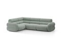 Coltar stanga 5 locuri, Neo, Micadoni Home, 295x210x83 cm, tesatura Chenille Silencio, albastru muted