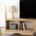 Comoda TV, Neostill, Grotte, 180x35x35 cm, Cadru: PAL MELAMINAT 100%., Stejar