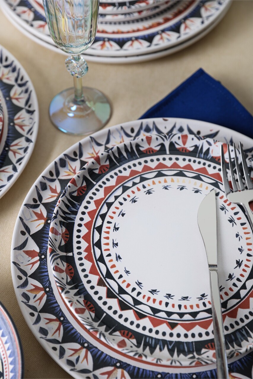Set de cină din ceramică (24 bucăți), L'essentiel Maison, 275KRM2335, Antibacterian, Alb - view 4