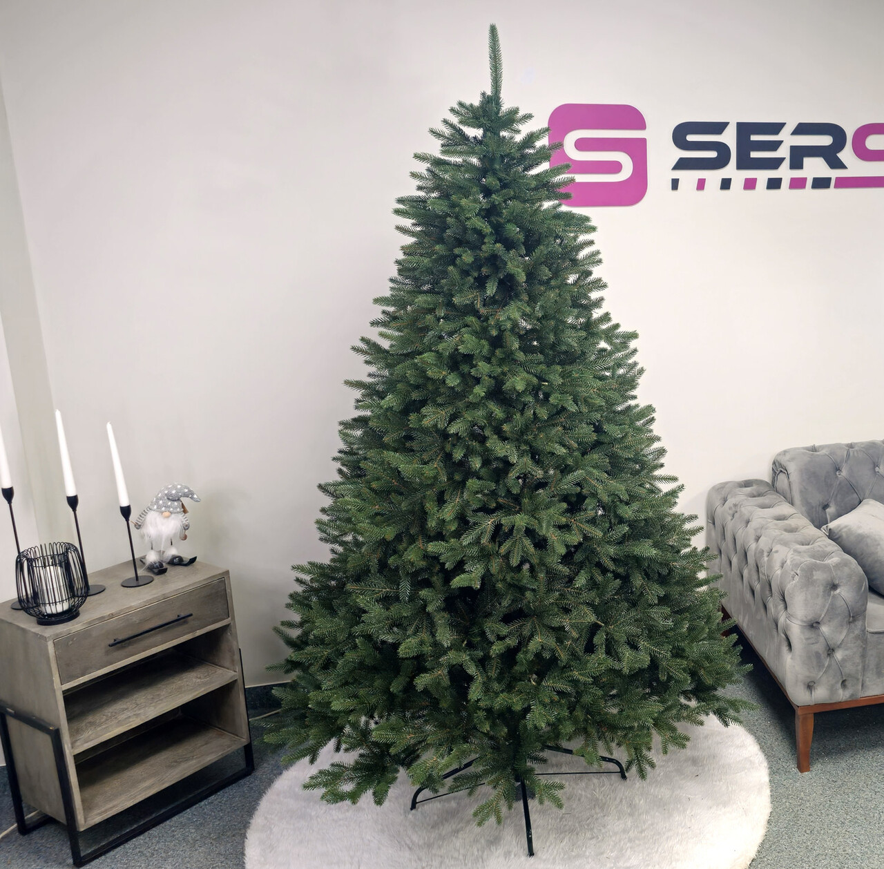 Brad artificial Christmas Deluxe by Sersimo, Alpin Select, integral 3D, 230cm — imaginea 4