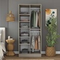 Dulap pentru haine, Hanah Home, BA291, 90x210x57.5 cm, Gresie