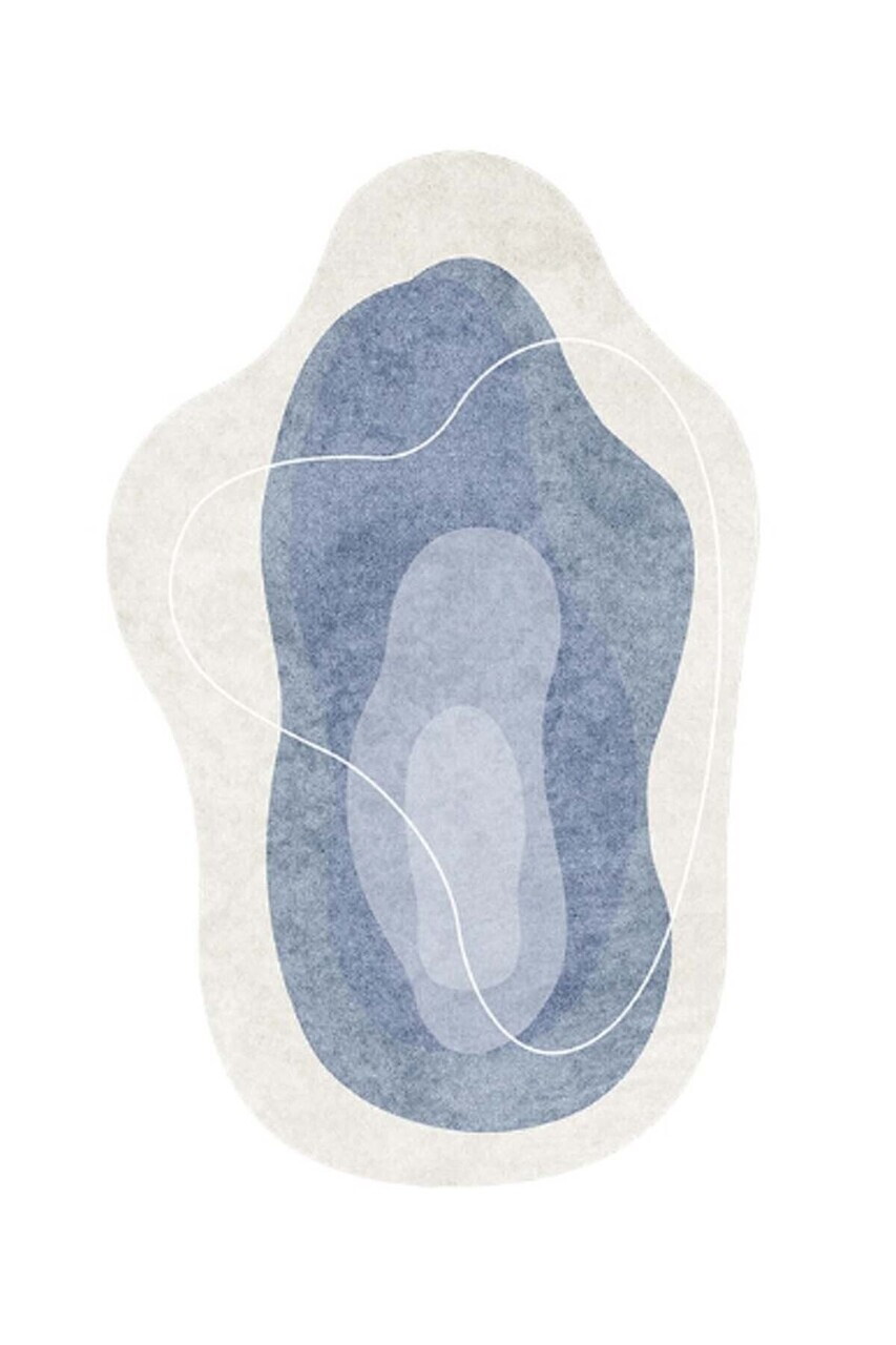 Covor, CLR-0000479-007, 100x150 cm, Poliester, Turcoaz — imaginea 2