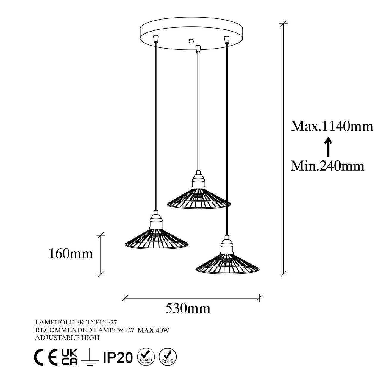 Lustra, Fulgor, 942FLG1466, Metal, Auriu