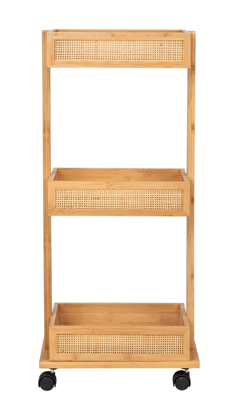 Organizator baie, Wenko, Allegre, 18.5 x 71.5 x 32 cm, bambus/ratan, natur - 1 | YEO