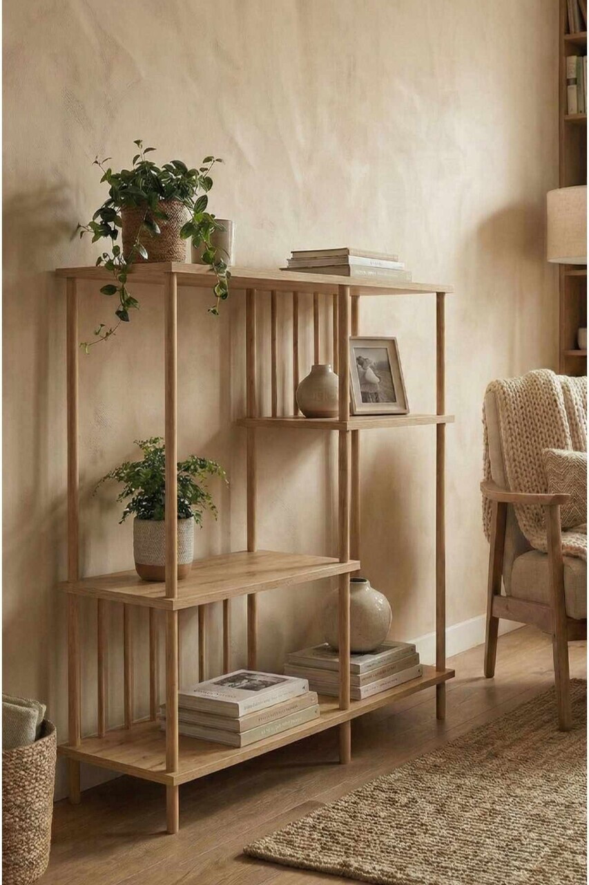 Corp biblioteca Hanah Home Peka220 85x106x30 cm PAL Maro