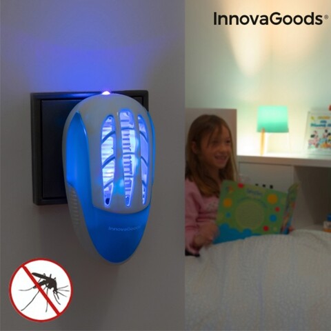 Priza anti-tantari cu led ultraviolet innovagoods, 6x12.5x10 cm