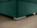 Coltar extensibil stanga 3 locuri ELTAP, LT-35LU, Siber, 270x186x93 cm, lemn/poliester, verde inchis