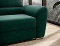 Coltar extensibil stanga 3 locuri ELTAP, LT-35LU, Siber, 270x186x93 cm, lemn/poliester, verde inchis