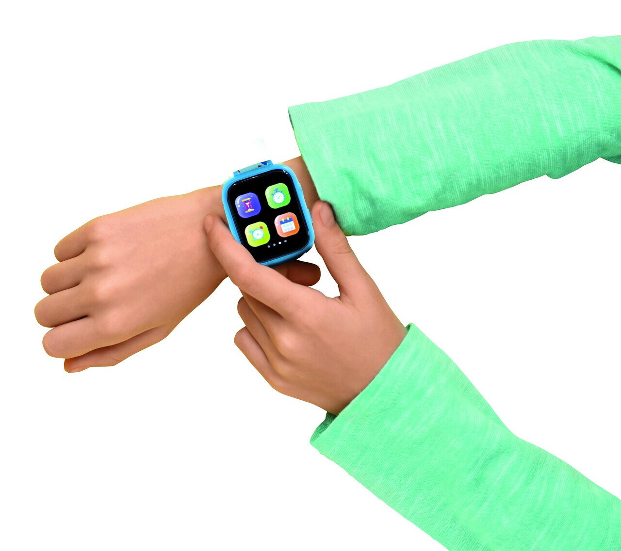 Ceas cu aparat foto si camera video pentru copii Sonic, LEXIBOOK, 25 cm, plastic, albastru - imagine 2