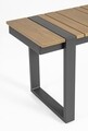 Set mobilier pentru gradina/terasa 5 piese Sven, Bizzotto, aluminiu/placaj/poliester, gri carbune
