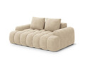 Canapea 2 locuri, Linz, Cosmopolitan Design, 175x100x84 cm, catifea, bej deschis