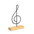 Decoratiune, Note, 20x40x4 cm, Metal, Negru