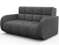 Canapea extensibila 3 locuri ELTAP, Deverio, 154x103x83 cm, lemn/poliester, gri inchis