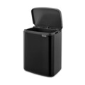 Cos de rufe, Brabantia, Bo Small, 12 L, 23x29.5x37.5 cm, otel, negru mat