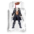 Lenjerie de pat pentru o persoana, 3 piese, The Club Cotton, Rover, bumbac ranforce, 145 TC, multicolor