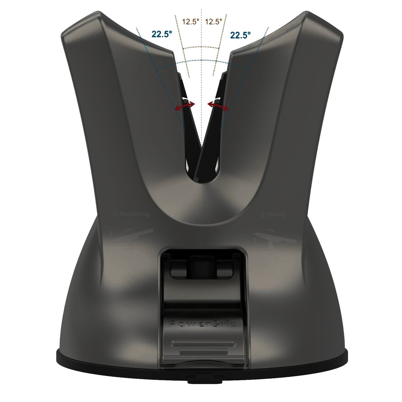 Ascutitor de cutite, "Xblade", Gun Metal - AnySharp - imagine 5