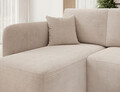 Coltar extensibil stanga 3 locuri ELTAP, Hadson, 206x150x89 cm, lemn/poliester, bej deschis