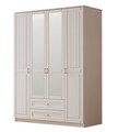 Dulap pentru haine, Rabi, Rb-121-01, 140x210x52 cm, Alb mat
