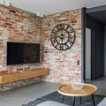 Ceas de perete, Circle, Metal, Dimensiune: 50 x 50 cm, Negru