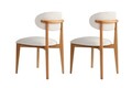 Set scaune 2 piese, Wayland, Lionte, Stejar alb/închis