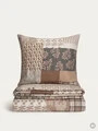 Lenjerie de pat pentru o persoana Patchwork, Homla, 140x200 cm, 2 piese, bumbac, multicolor