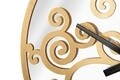 Ceas de perete cu oglinda Gold Tree, Ø55 cm, fier/MDF, auriu