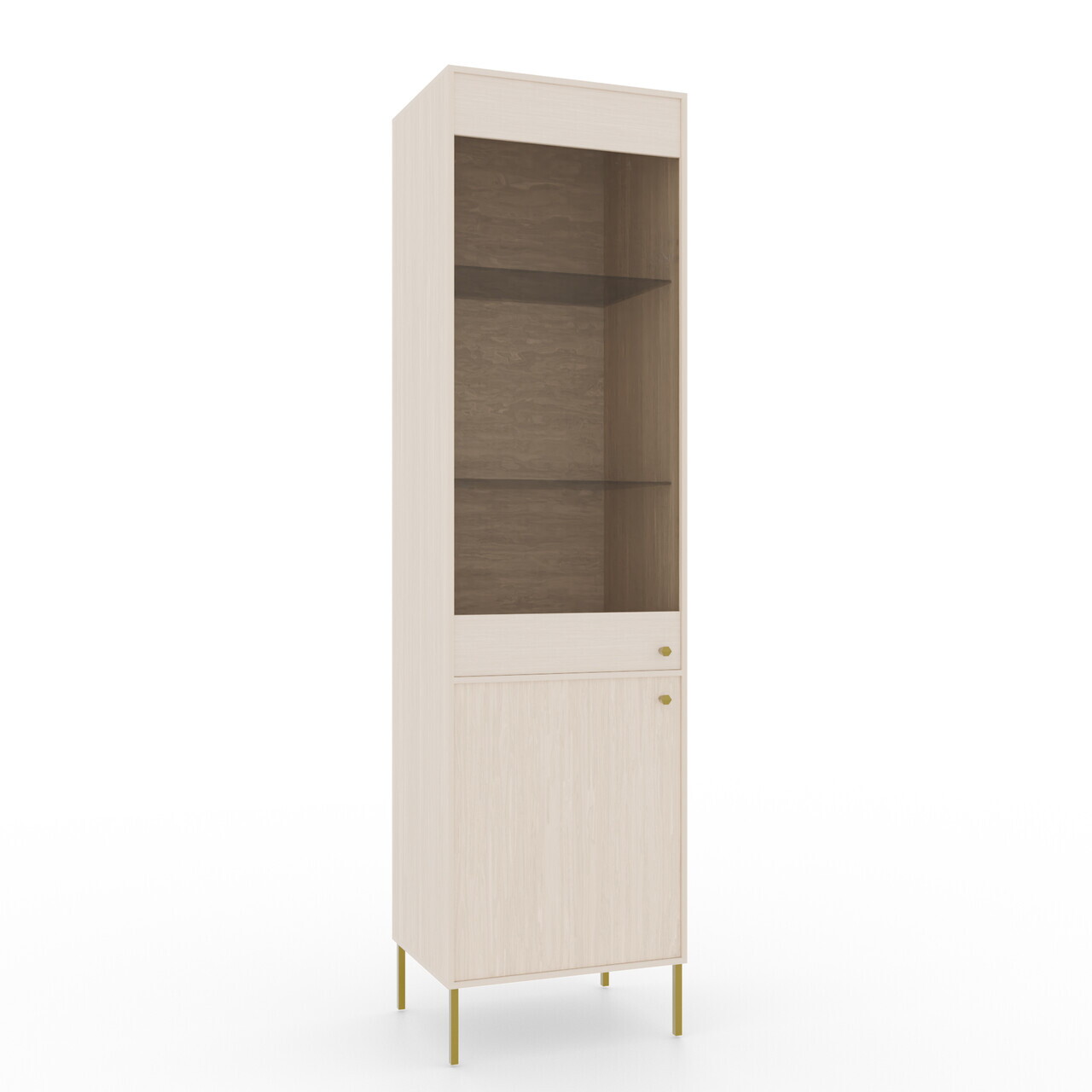 Dulap de bucatarie ADRK, Tili, 51.8x40.8x195 cm, PAL laminat, bej — imaginea 2