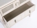 Comoda Eunice, Bizzotto, 65 x 36 x 70 cm, lemn de brad/ratan