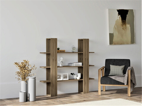 Corp biblioteca, puqa design, ada, 120x120x23.2 cm, pal, nuc