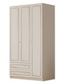 Dulap pentru haine, Rabi, Rb-077, 105x210x52 cm, Alb mat