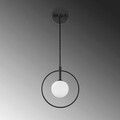 Aplica de perete, Fulgor, 942FLG2105, Metal, Alb/Negru