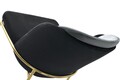 Set 4 scaune, Nmobb, Dore 101, 54 x 86 x 55 cm, metal/pal, negru/auriu