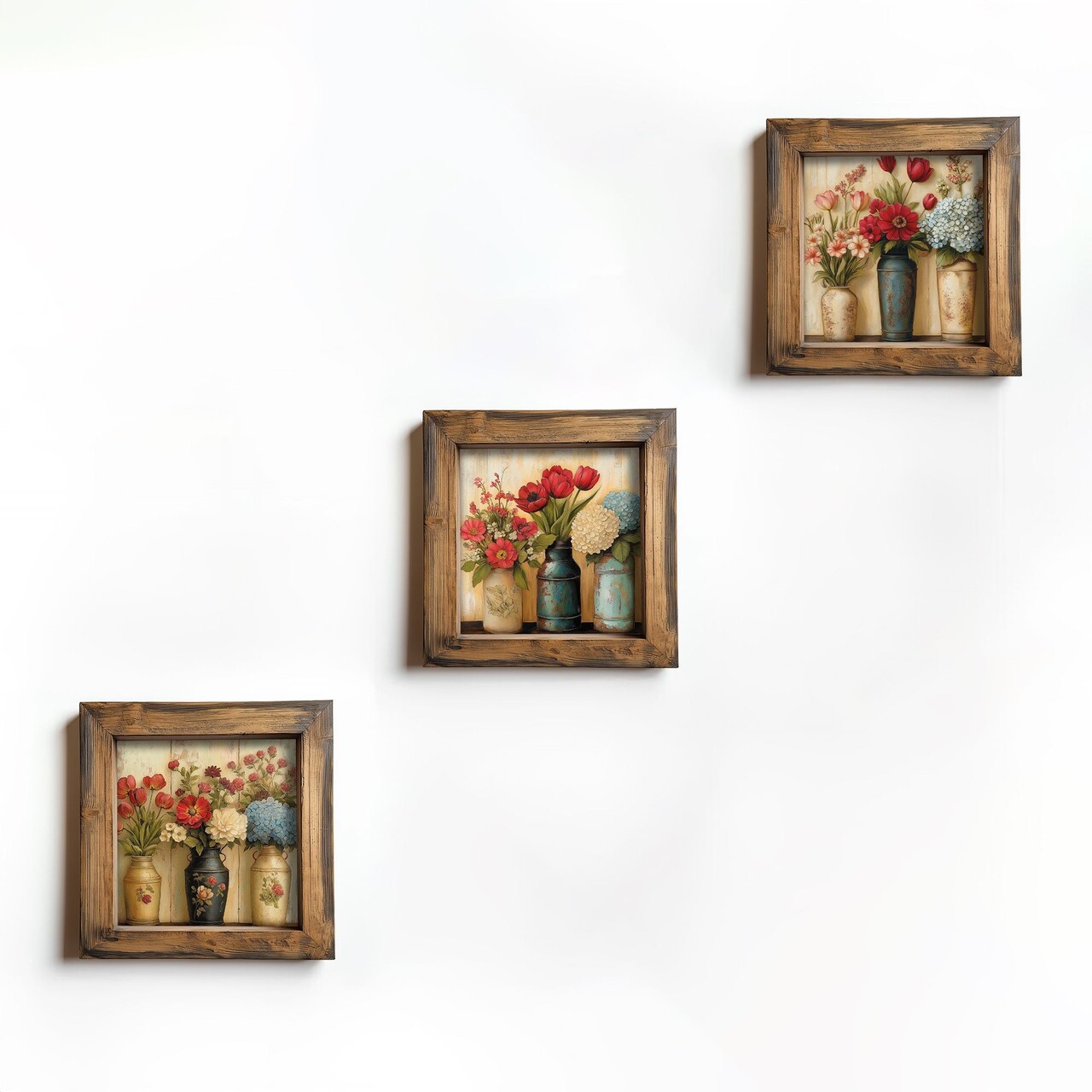 Set 3 tablouri decorative, UKZM064, Imprimat UV, Multicolor - view 2