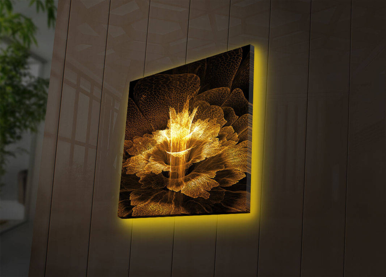 Tablou decorativ cu lumina LED, 4040DACT-6, Dimensiune: 40 x 40 cm, Multicolor - view 3