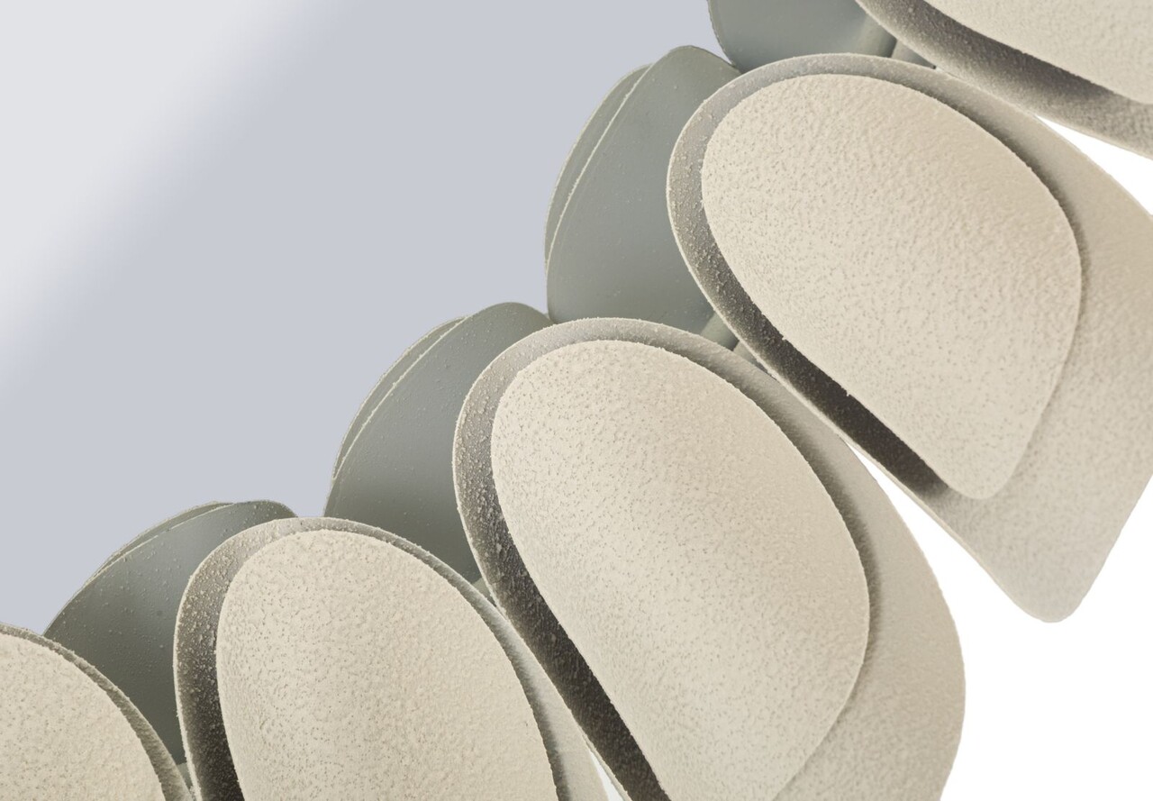 Oglinda de perete Dune Double, Mauro Ferretti, 85 cm, fier/MDF, crem - imagine 5