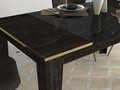 Masa Veyron, Talon, 145 x 85 x 76.2 cm, negru/auriu