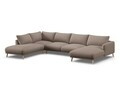Coltar panoramic stanga 6 locuri, Naomi, Micadoni Home, 365x235x75 cm, tesatura structurata, cappuccino