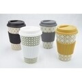 Cana de cafea Tavelling, Jocca, 400 ml, bambus, multicolor