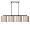 Lustra, Valiz - 4706, Opviq, 110 x 25 x 120 cm, 4 x E27, 40W, negru/crem