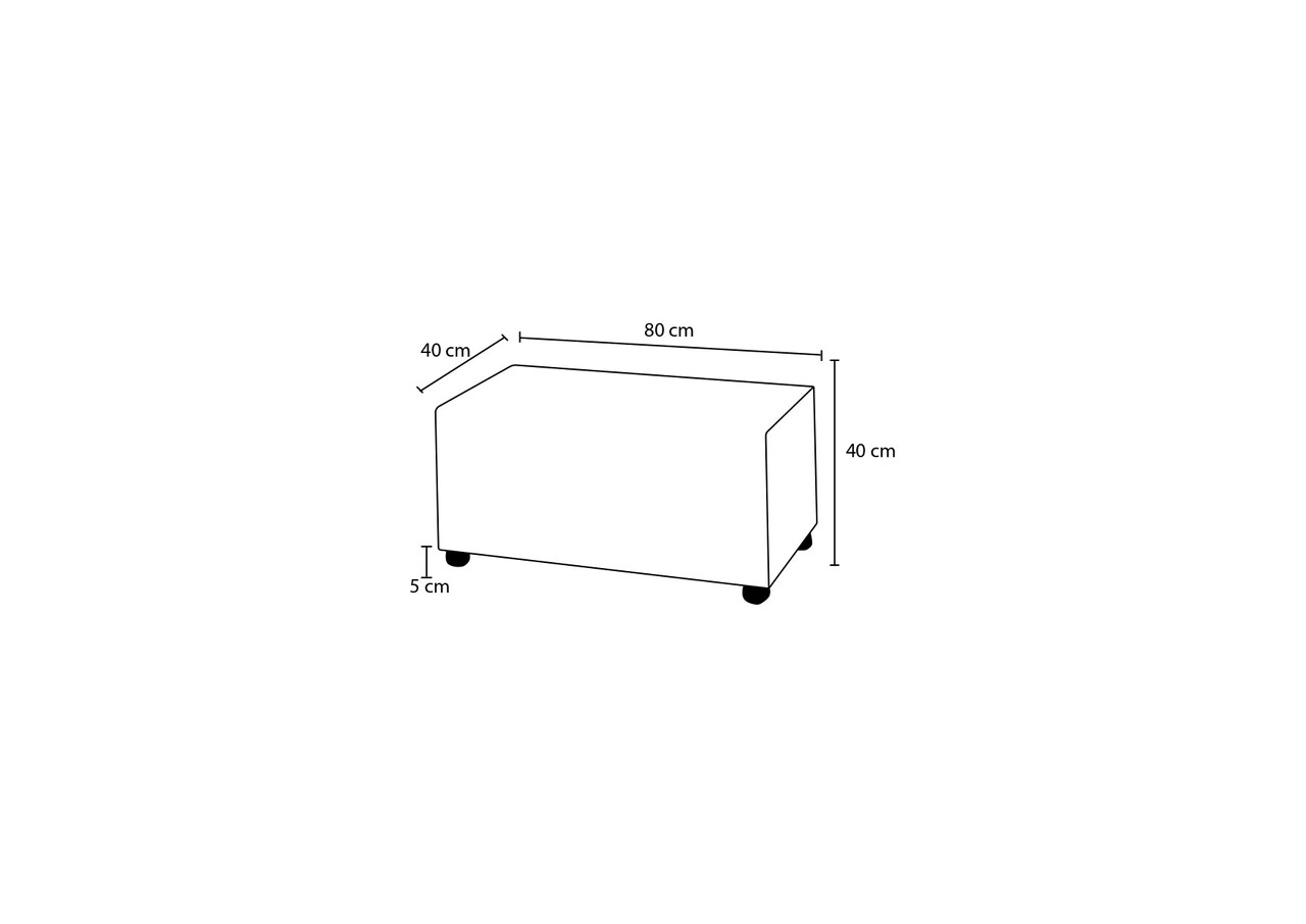 Taburet, Atelier del Sofa, 825BLC2401, Lemn, Antracit
