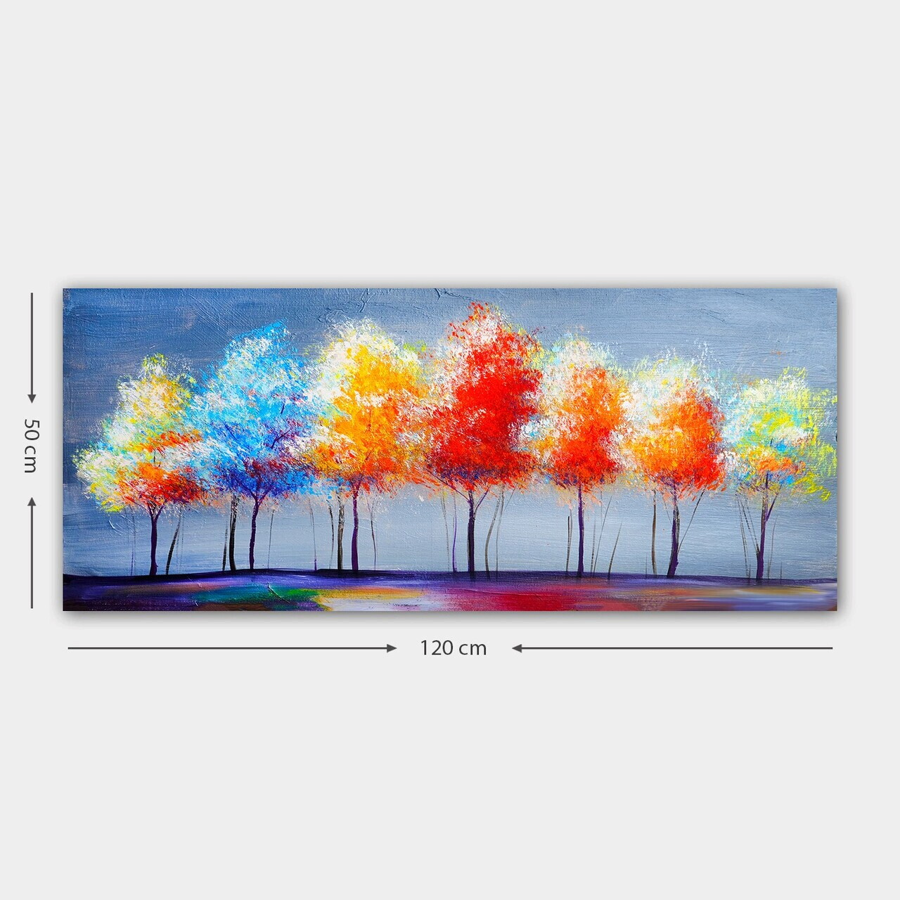 Tablou decorativ, YTY1445504924_50120, Canvas, Rama din lemn (grosime 3 cm), Multicolor — imaginea 3