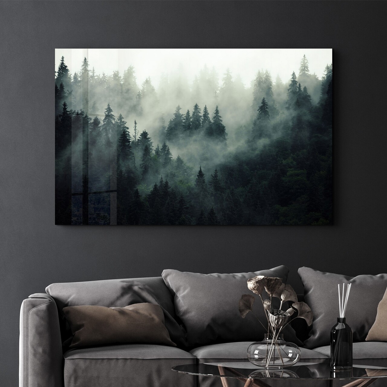 Tablou decorativ, CAM-4051, Dimensiuni: 46 x 72 cm, Multicolor