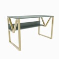 Birou, Zena Home, Lona, 120x72.8x60 cm, PAL, Verde