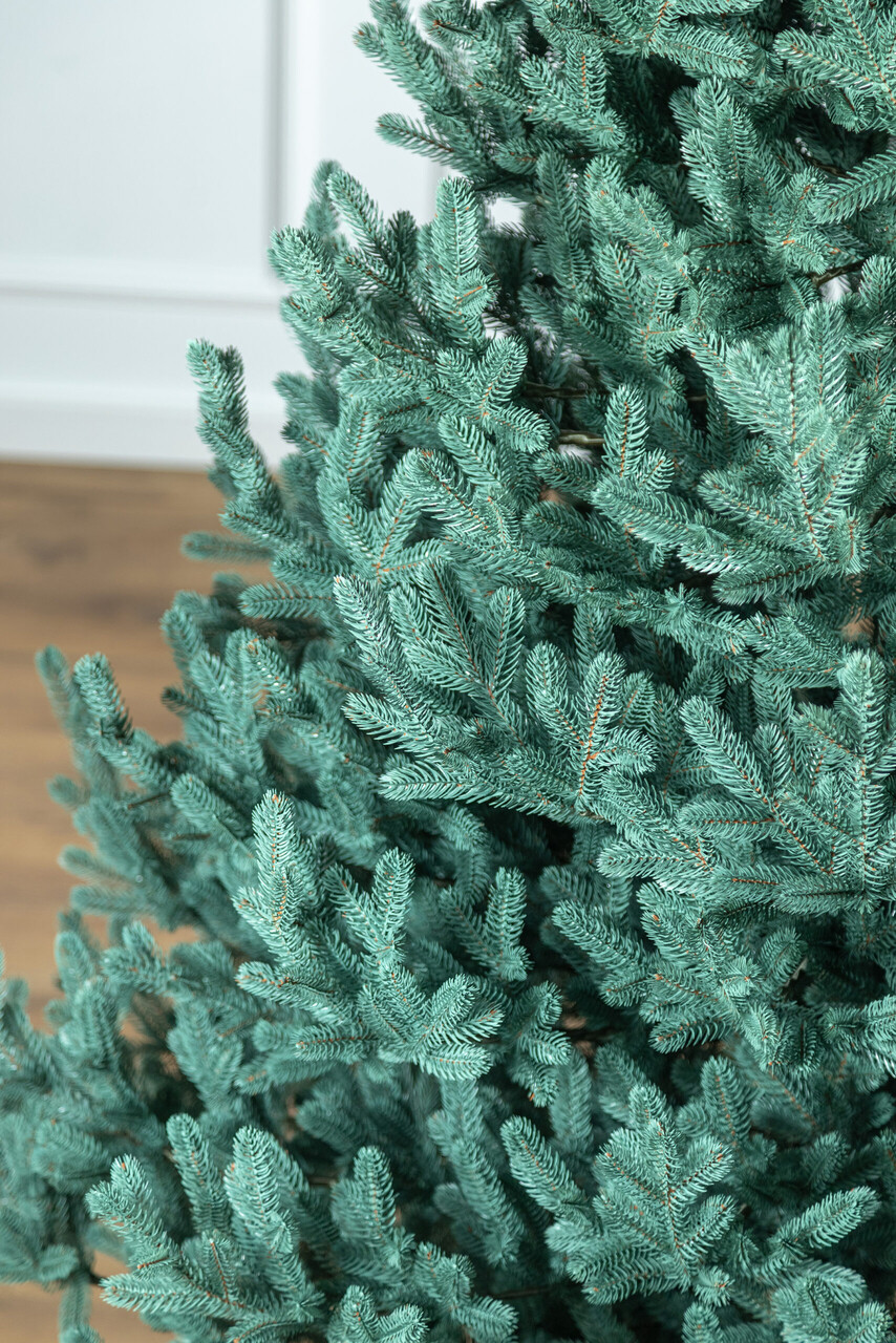 Brad artificial Christmas Deluxe by Sersimo, Viena Select argintiu, integral 3D, 210cm — imaginea 19