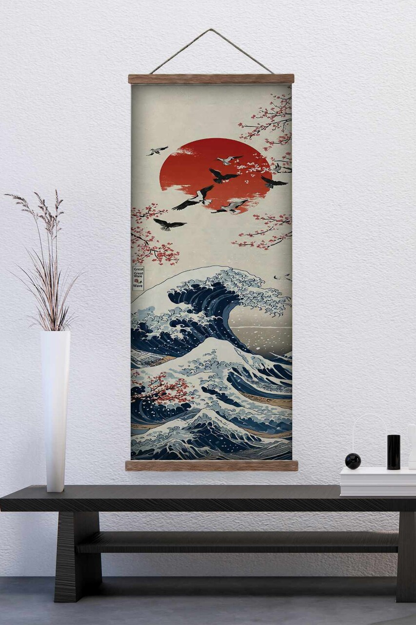 Tablou decorativ ARTJPNPSTRDK8 Pictură: 100% PÂNZĂ Multicolor