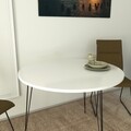 Masa, Comforty, Sandalf 801CMY2930, 90 x 75 x 90 cm, pal melaminat, alb lucios