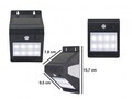 Lampa solara cu senzor Beper, IP65, 9.5x7.8x15.7 cm, plastic, negru