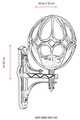 Lampa de exterior, Avonni, 685AVN1107, Plastic ABS, Negru
