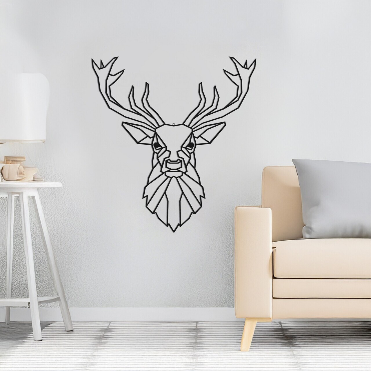 Decoratiune de perete, DEC-BL012, Dimensiune: 40 x 40 cm, Negru — imaginea 2